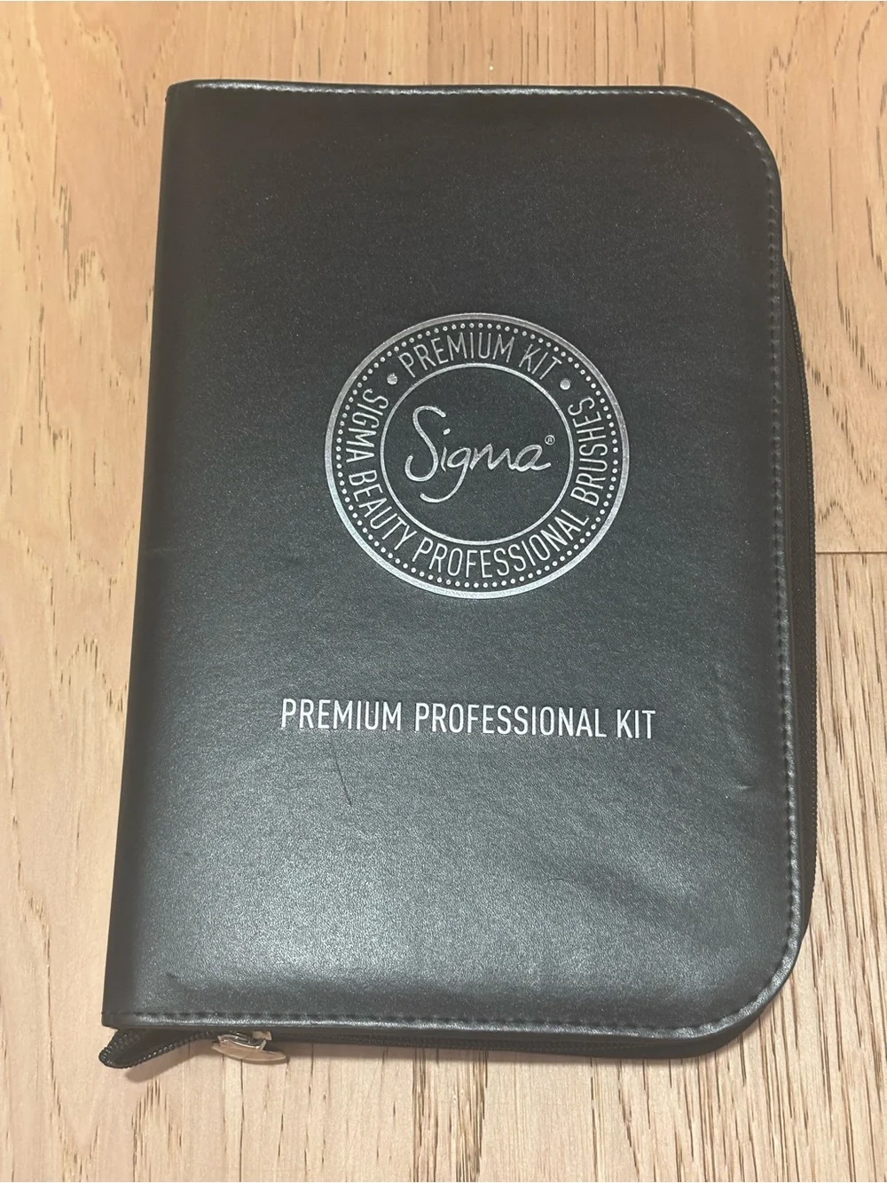 Sigma Beauty Black Premium Professional Kit Case with Silver Logo